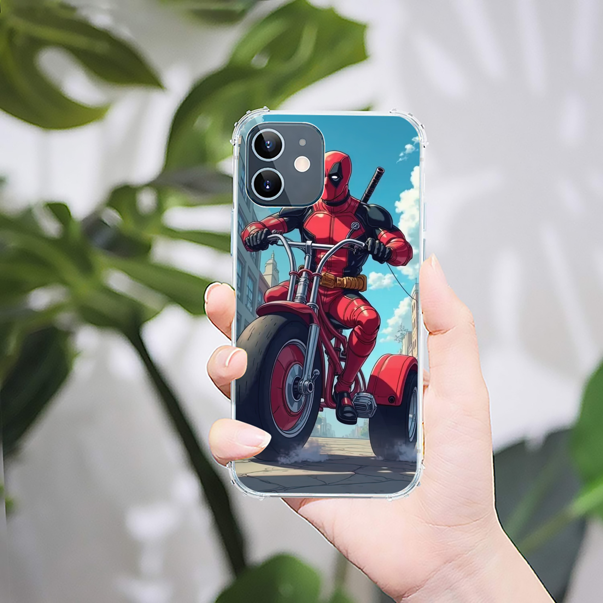 （画像用） Deadpool デッドプール 【iPhone 12シリーズ対応】透明スマホケース（クリアソフトケース）